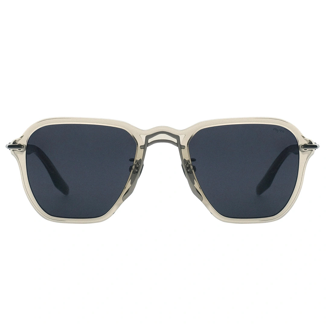 Myth Greece TANNING square clear sunglasses blue grey lens womens and mens summer simplistic iconic classic sporty style with adjustable nose pad