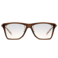 Myth Greece Turquoise flat top square sunglasses brown frames mix acetate and metal with adjustable nose pad mens and womens modern stylish