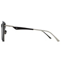 MYTH GREECE SCULP square black sunglasses silver metal frame with adjustable nose pad mens and womens elegant and chic butterfly shape rim