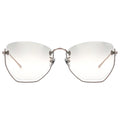 MYTH GREECE NAIAD bottom half rim square cat eye sunglasses rose gold metal frame with adjustable nose pad for man and woman