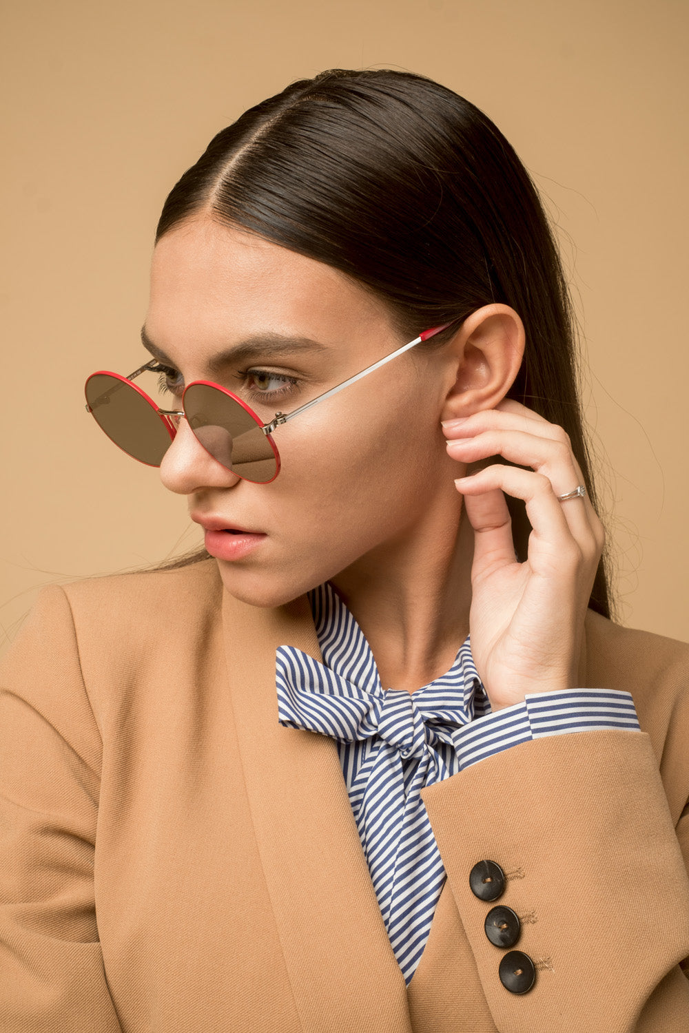 retro round sunglasses silver mirror sunglasses, thin metal frame sunglasses