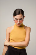lady in MYTH GREECE FAERIE butterfly pink sunglasses